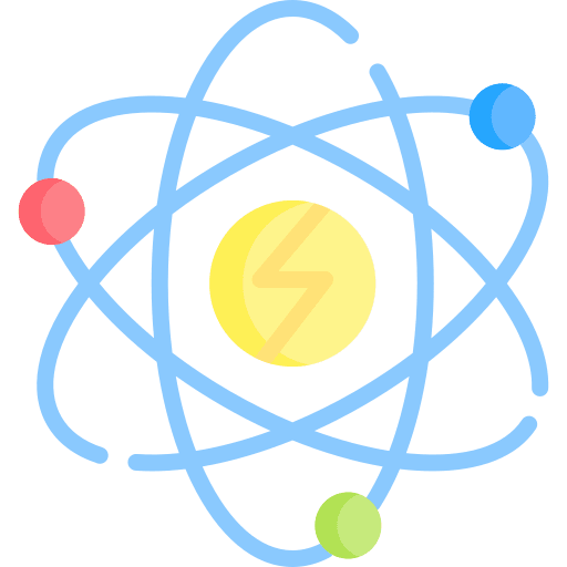 Atom atom structure science icon