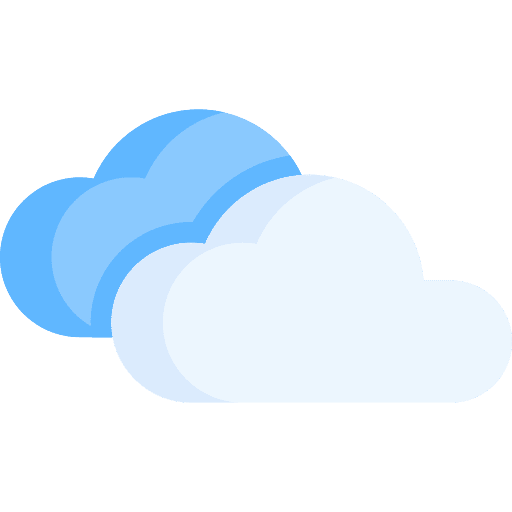 Cloudy meteorology weather cloudy icon