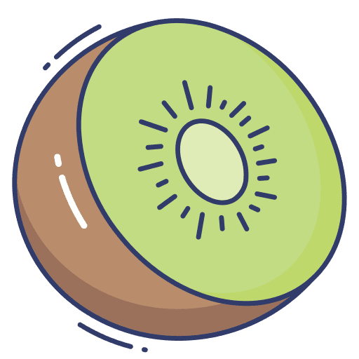 Kiwi food and restaurant diet organic icon