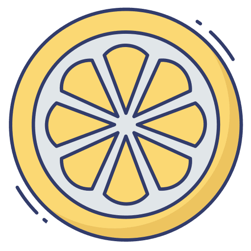 Lemon slice slice diet vegetarian icon