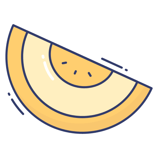Melon fruit melon food and restaurant icon