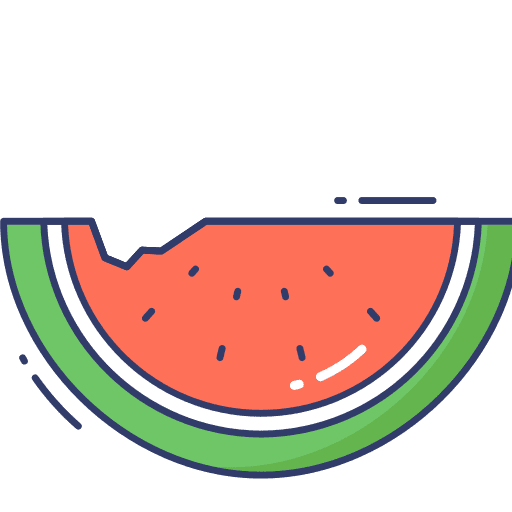 Water melon food and restaurant organic summer icon