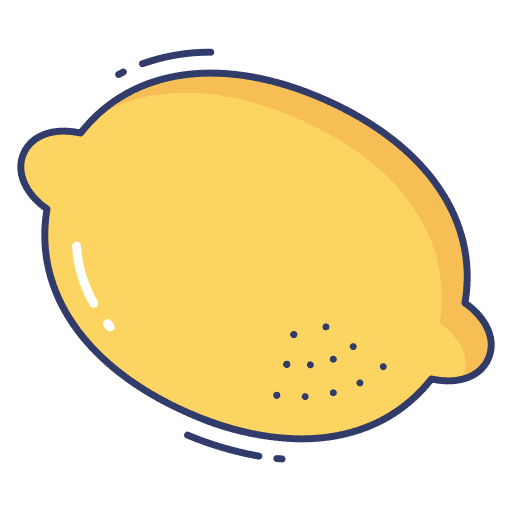 Lemon healthy food organic citrus icon