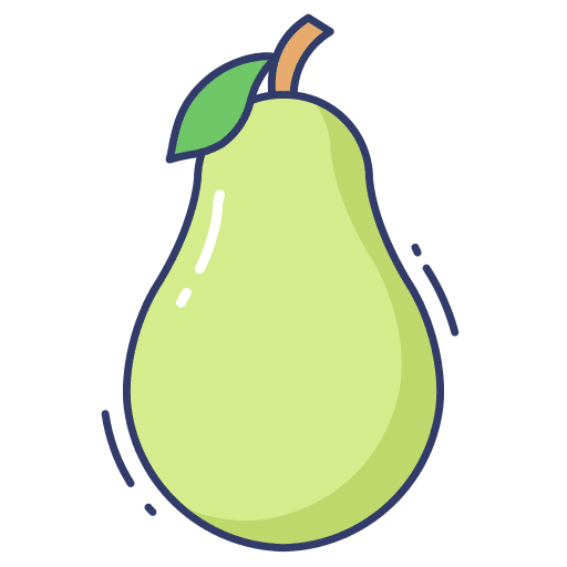 Pear diet organic fruit icon