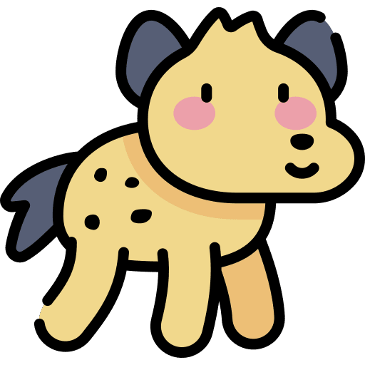 Hyena hyena wild africa icon