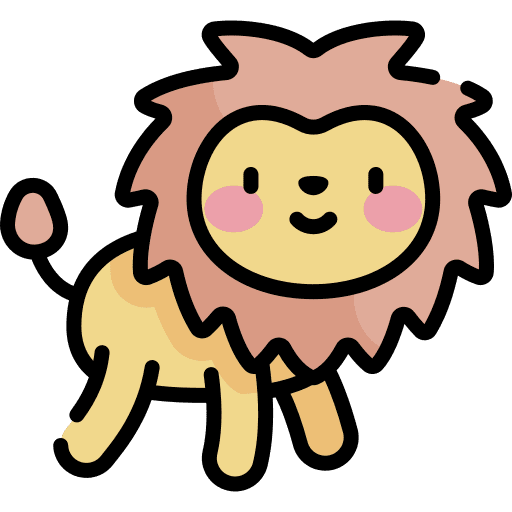 Lion wild life lion animals icon