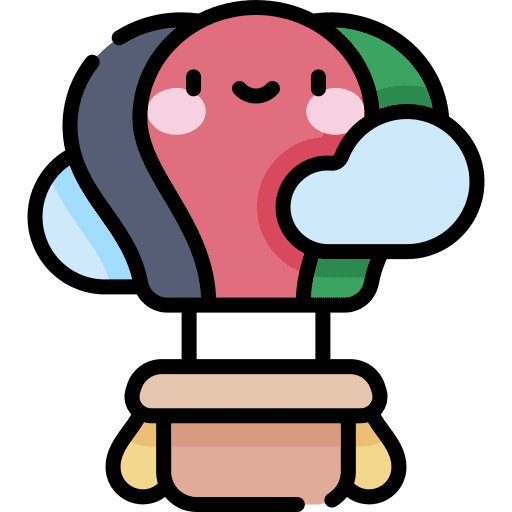Hot air balloon hot air balloon fly trip icon