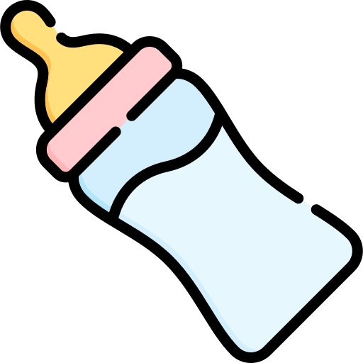 Baby feeder kid and baby baby feeder feeding bottle icon
