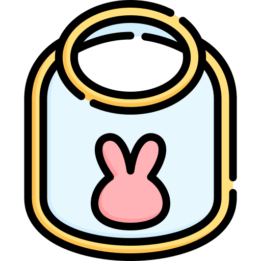 Bib accessory kid and baby children icon