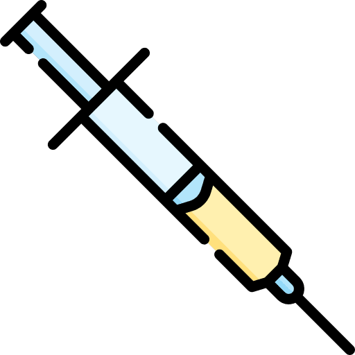 Injection healthcare and medical shot syringe icon