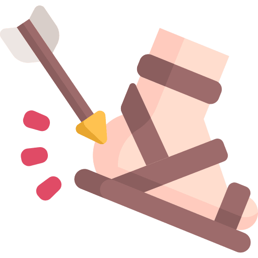 Achilles mythology heel greece icon