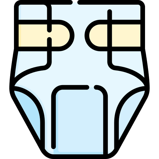 Baby diaper childhood infant cloth diapers icon