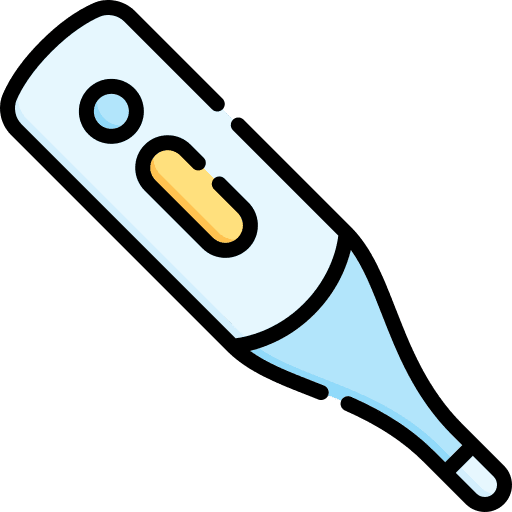 Thermometer influenza medical equipment measuring icon