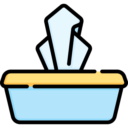Tissue box miscellaneous napkin wellness icon