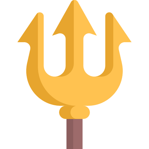 Trident legend poseidon folklore icon