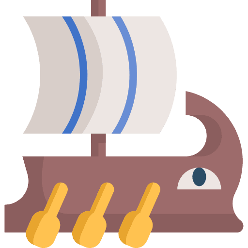 Trireme greek ship trireme icon