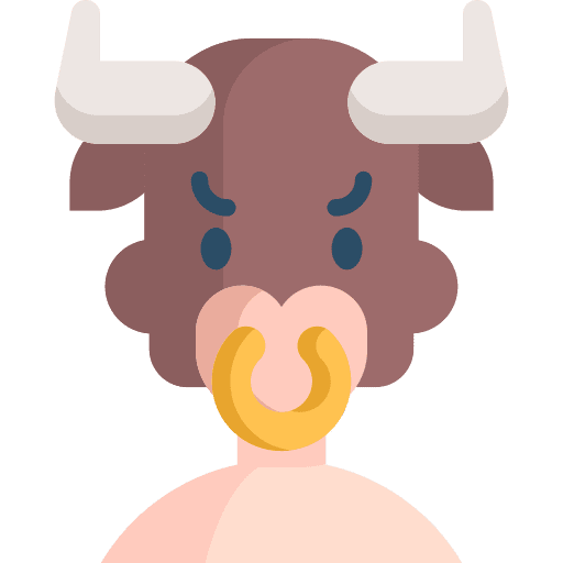 Minotaur greek fantasy folklore icon