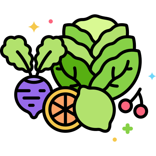Fresh vegetable fiber organic icon