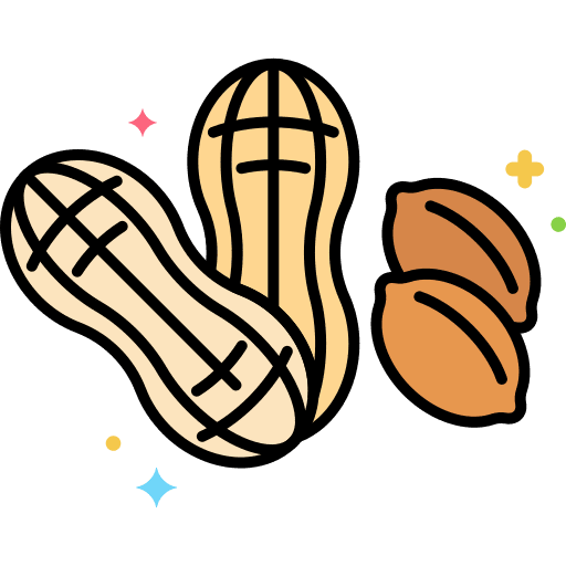 Peanut food and restaurant peanut nut icon