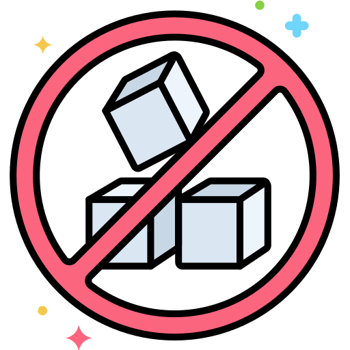 Sugar free sugar free no sugar cube icon