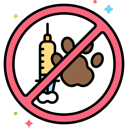 Animal testing animal testing no testing icon