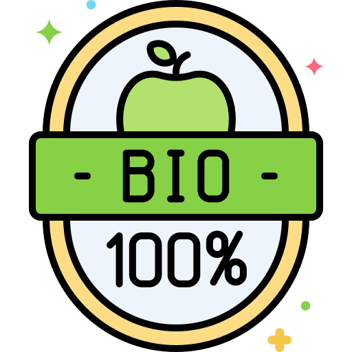 Bio vegetables food and restaurant plant based icon