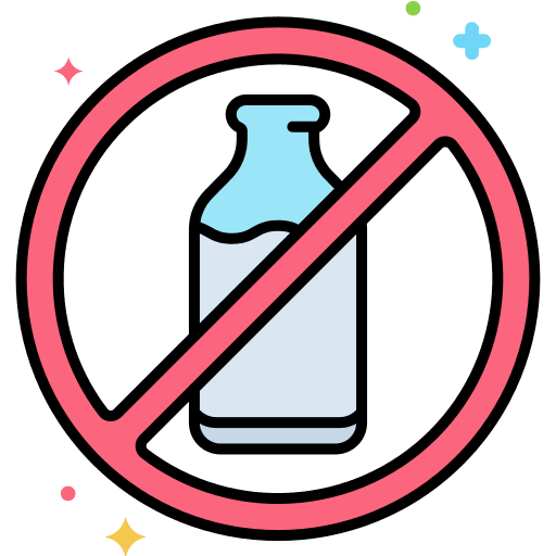 Lactose free lactose free allergen organic icon