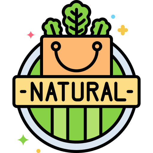 Natural product leaf composition vegetarian icon
