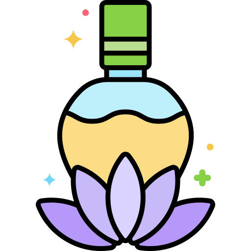 Natural wellness fragrance flower icon