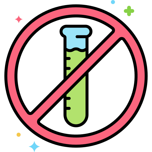 Paraben free forbidden skincare dermathology icon