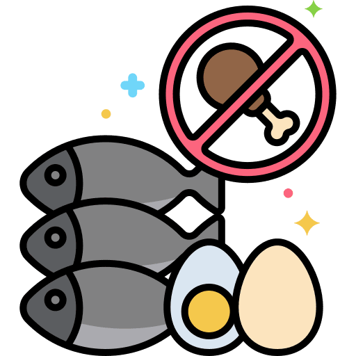 Pescatarian sea no meat vegetarian icon