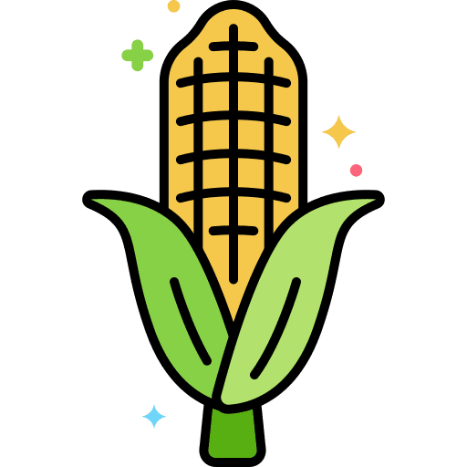 Corn vegan vegetarian healthy food icon