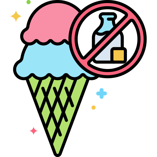 Dairy free food and restaurant allergy dairy products icon