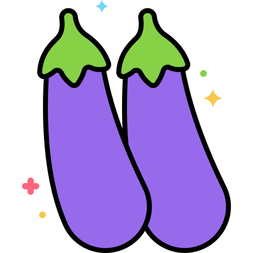 Eggplant vegetable diet vegetarian icon