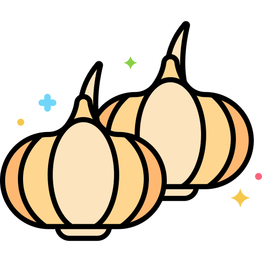 Garlic garlic vegan food and restaurant icon