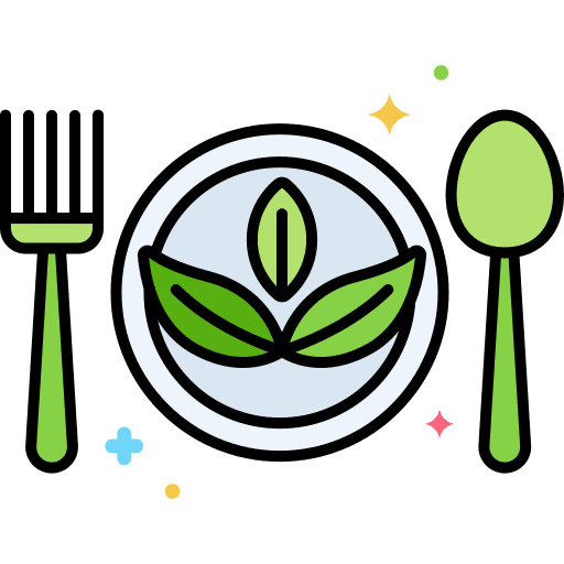 Green vegetarian recycle eco friendly icon