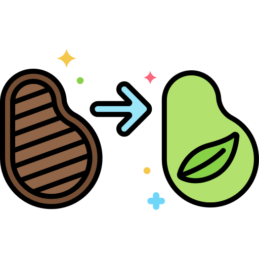 Vegan food food replacement vegan food icon