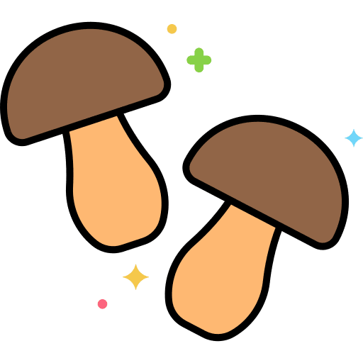 Mushroom food food and restaurant fungi icon