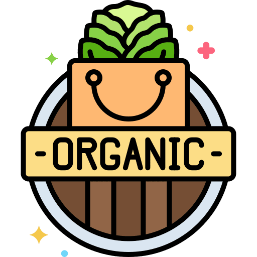 Organic product vegetables food vegetarian icon