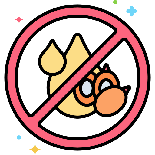 Palm oil free prohibited forbidden healthcare icon