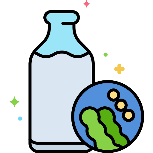 Soy milk food and restaurant vegan nutrition icon