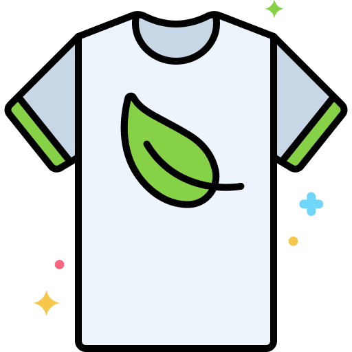 Vegan food and restaurant t shirt leaves icon