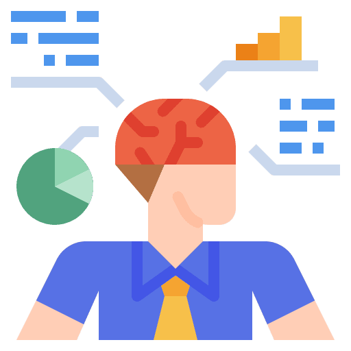Analytics brain business analytics icon