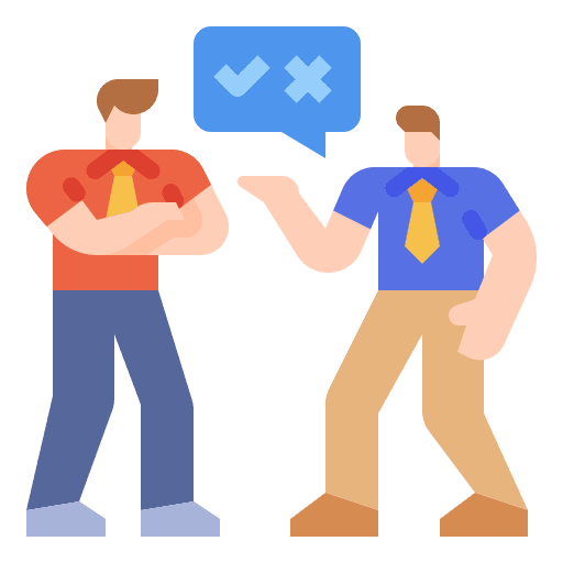 Attitudes company listening communication icon