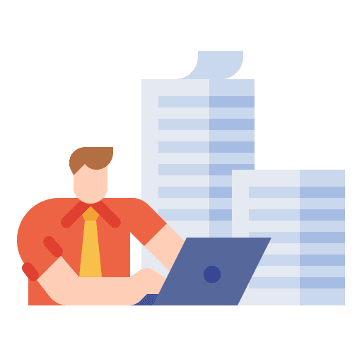 Working document work company icon