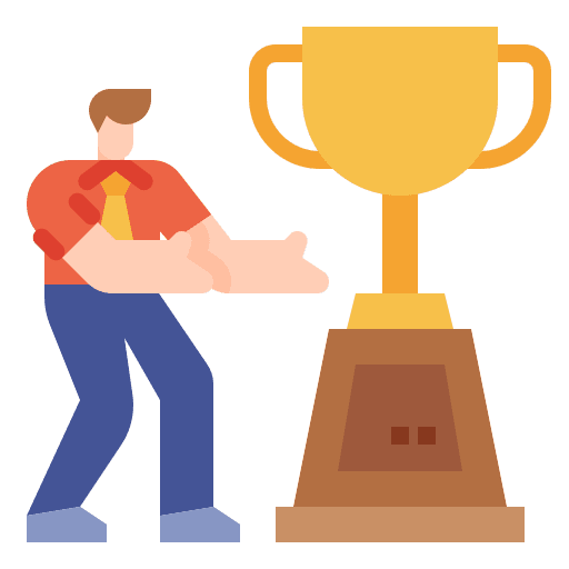 Career business goal management icon