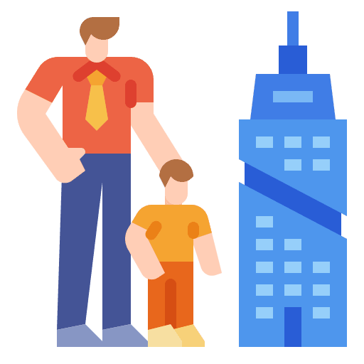 Generation business management ownership icon