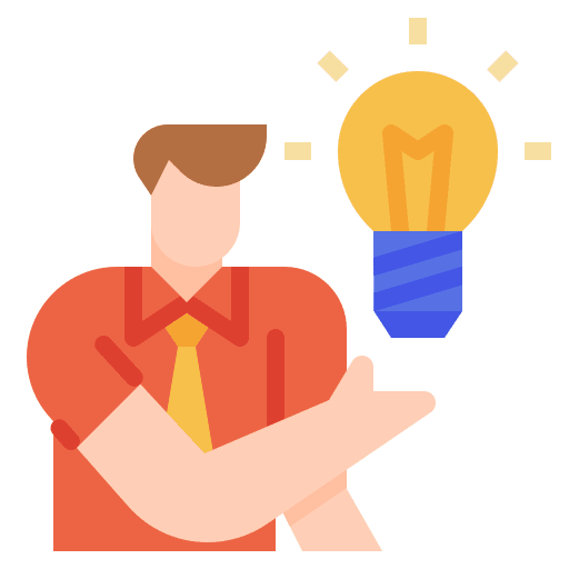 Idea creative think company icon