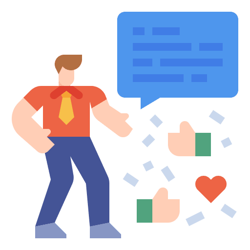 Outstanding streamer organization business and finance icon