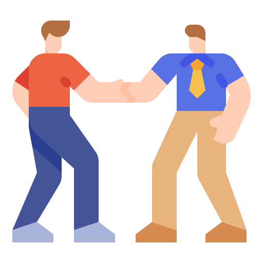 Partnership team connection joint icon